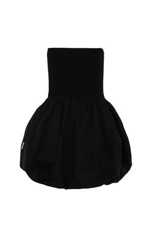 black cotton dress PALM ANGELS KIDS | PGDB024S26FAB001110